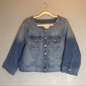 NWT Torrid ombré denim jacket 3